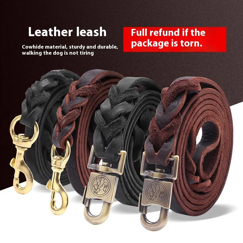 Leather Strap Quick Release - Guinzaglio per cani in vera pelle