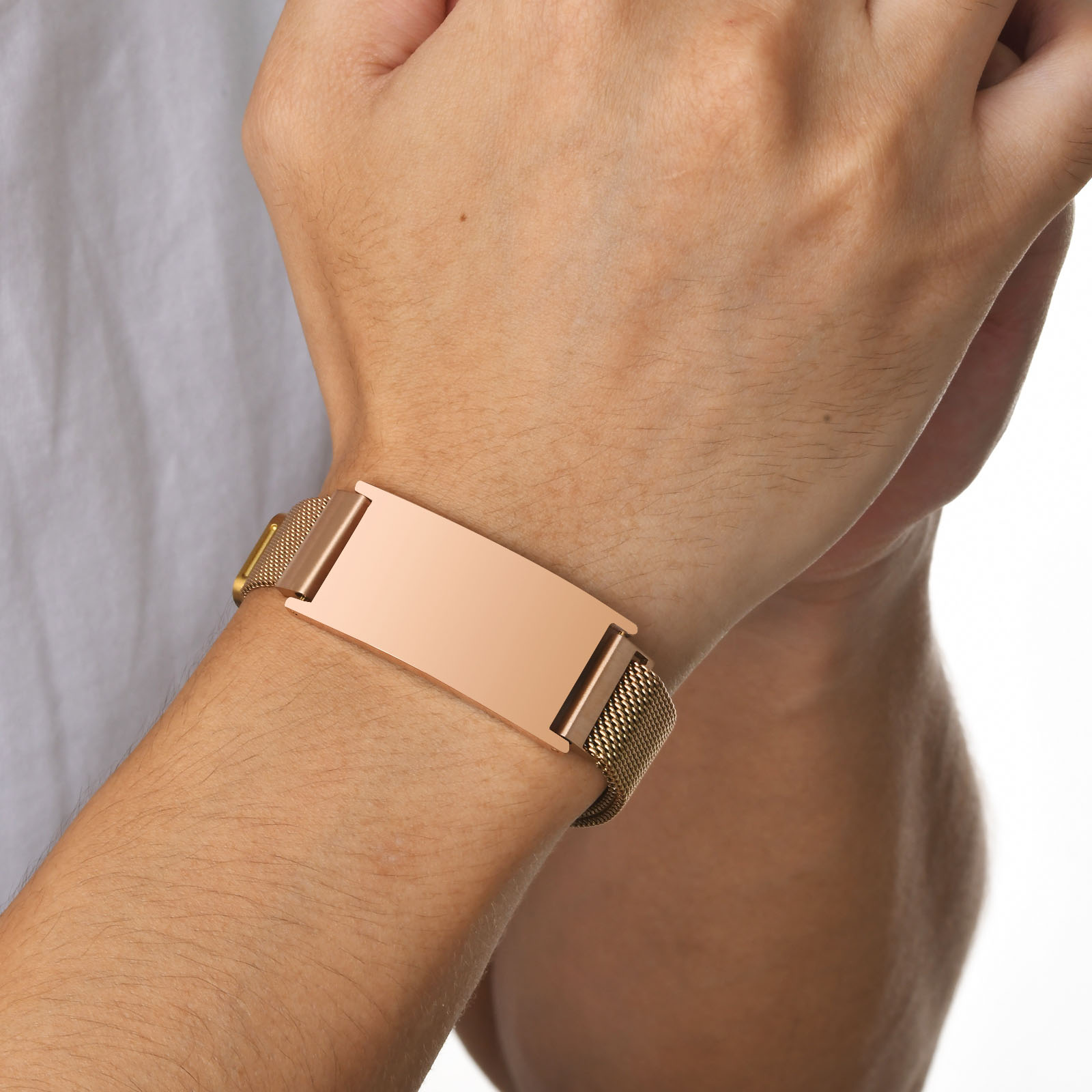 Grossi braccialetti con cintur - Mesh Strap Metal recensione e prezzo